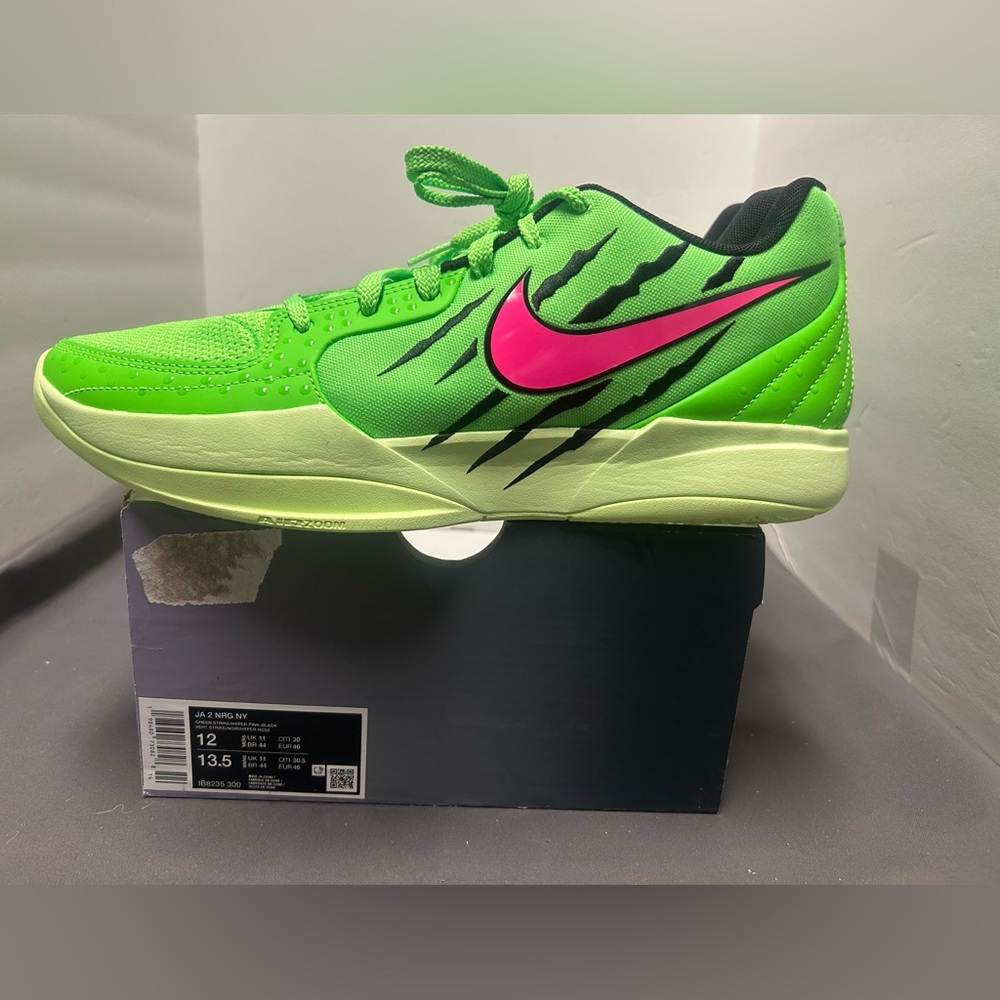 Nike Ja 2 NRG NY Scratch Green Men's Basketball Shoes Size 12 IB8235-300
